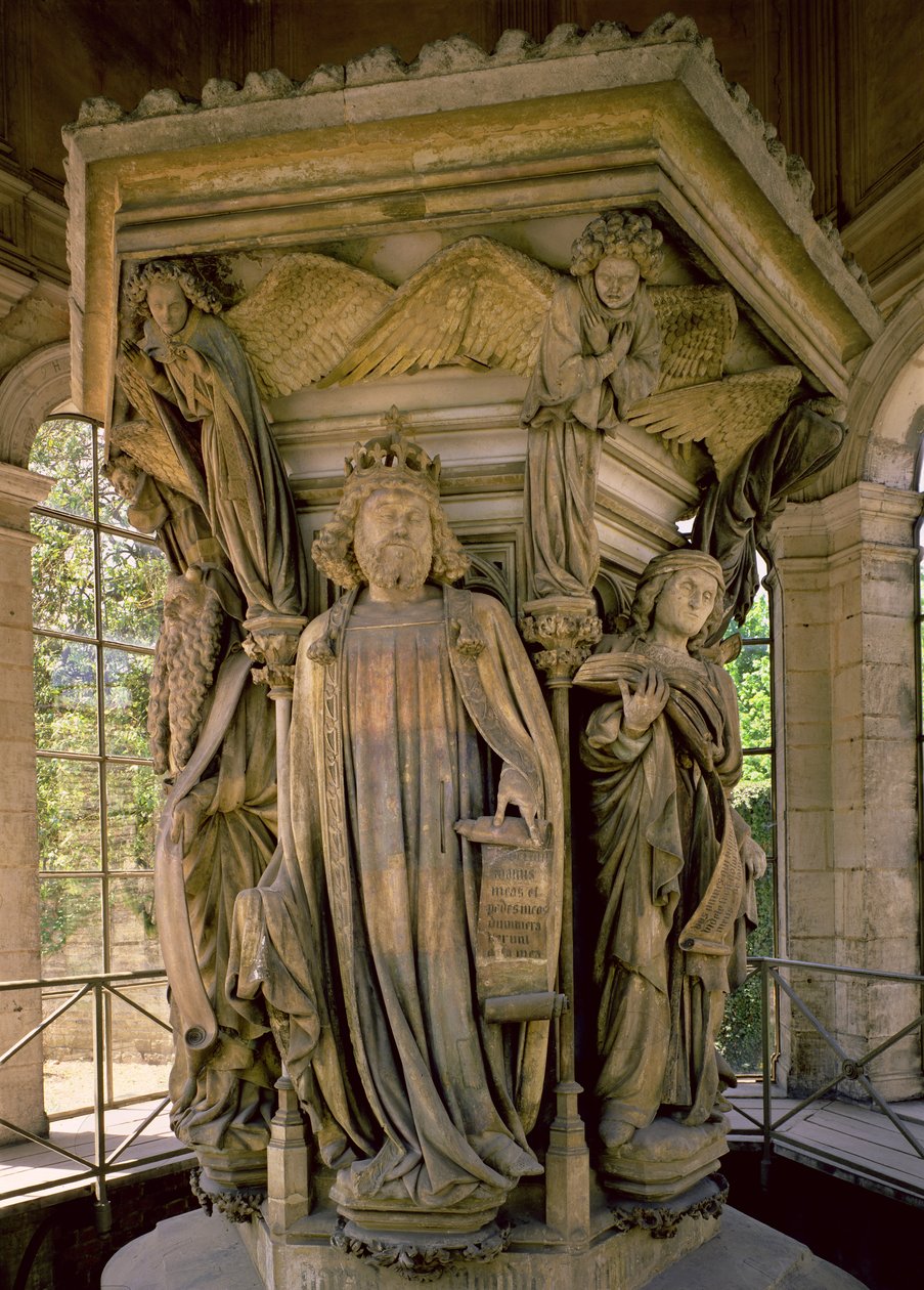 Studna Mojžíšova: David a další proroci, 1395-1404 od Claus and Malouel, Jean Sluter