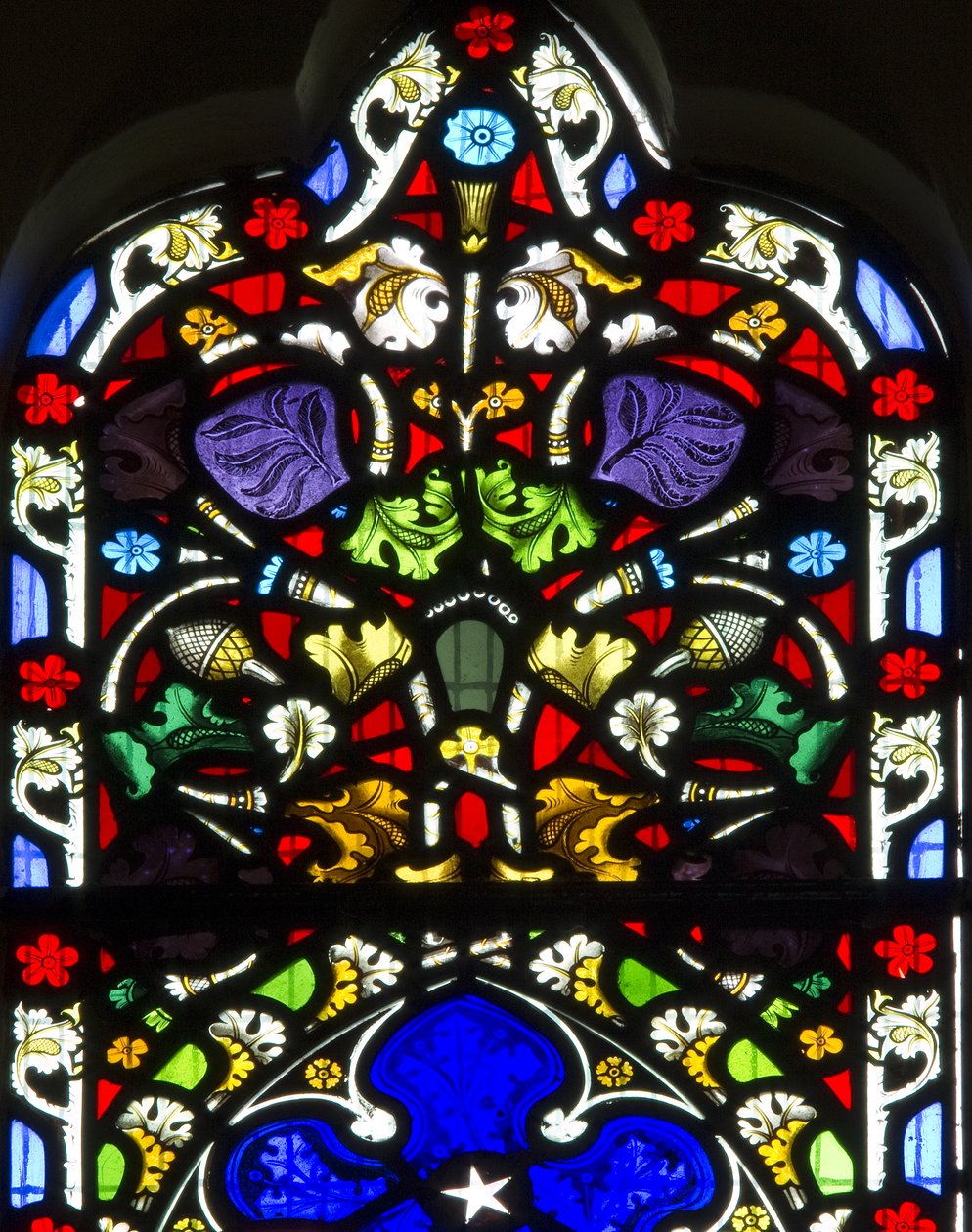 Květinový detail, kolem roku 1858 od Clayton and Bell Clayton and Bell