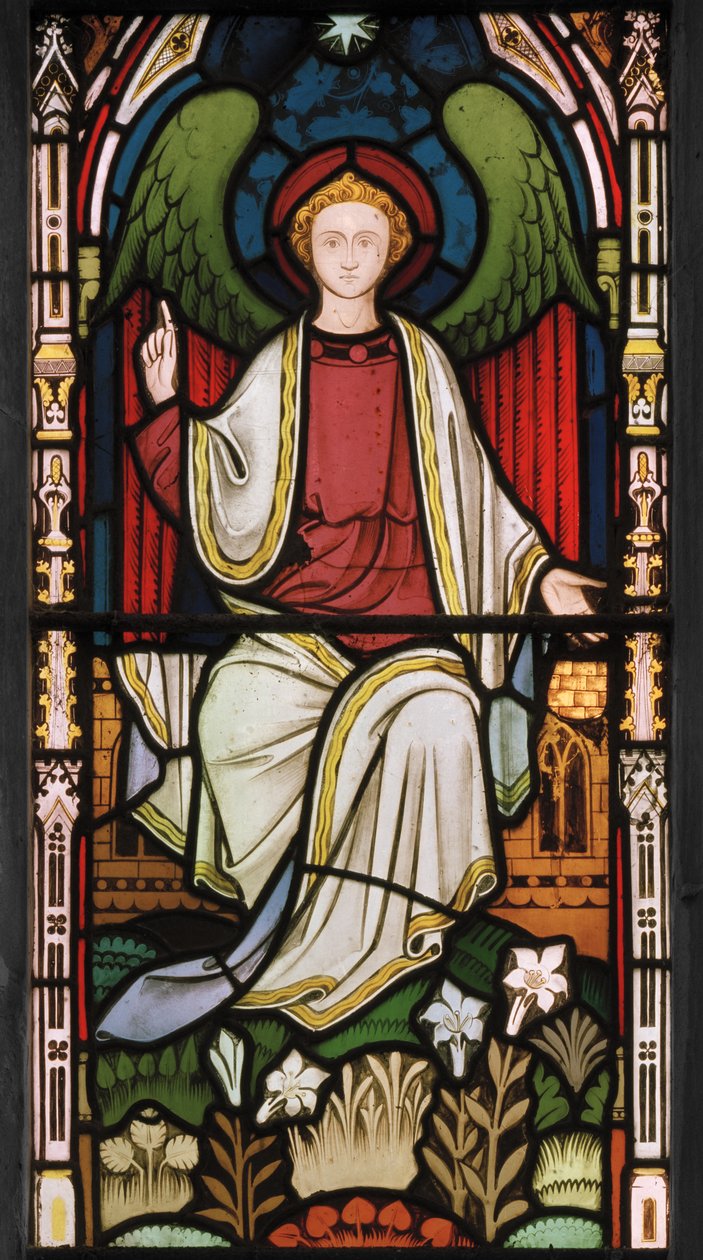 Angel At The Tomb, c.1866 (vitráže) od Clayton and Bell Clayton and Bell