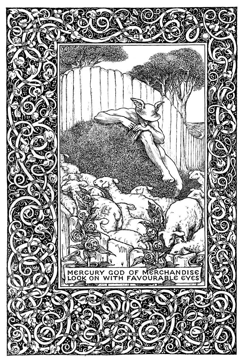 Frontispis k The Field of Clover, 1899. od Clemence Housman