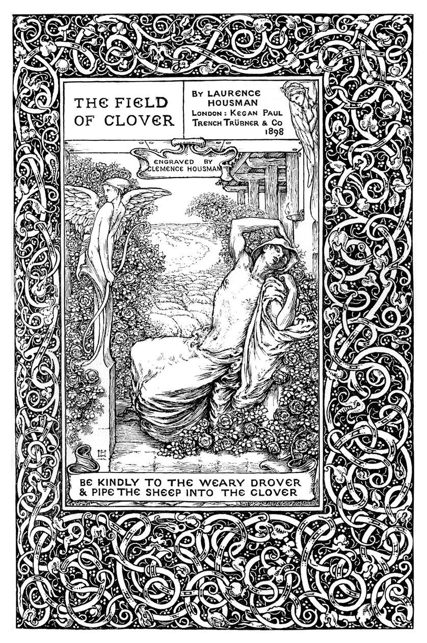 Titulní strana Pole jetele, 1899. od Clemence Housman
