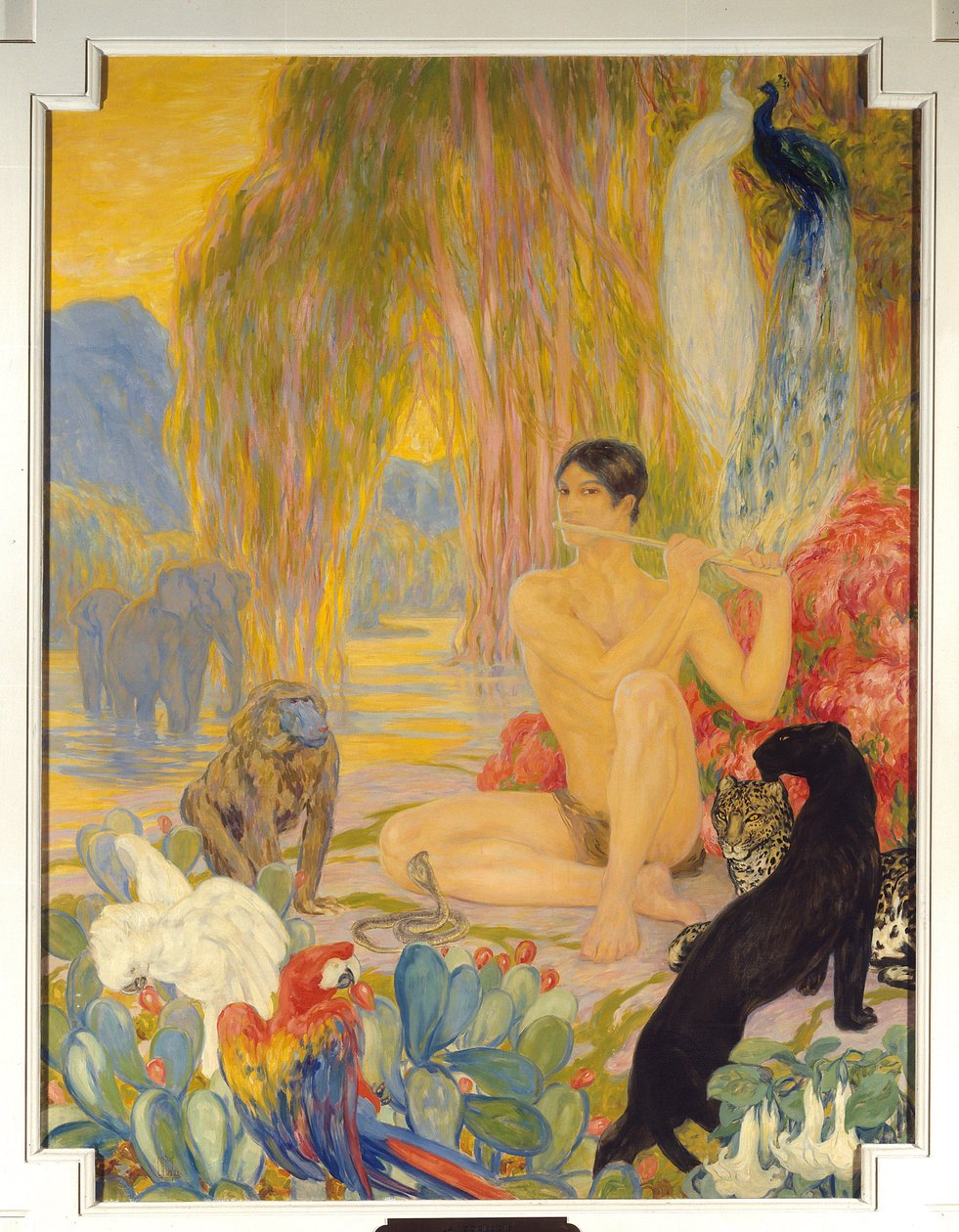 Obraz zoologie od Clementine Helene (Clementine-Helene) Dufau (1869-1937) Paříž 20. století. Sorbonna od Clementine Helene Dufau