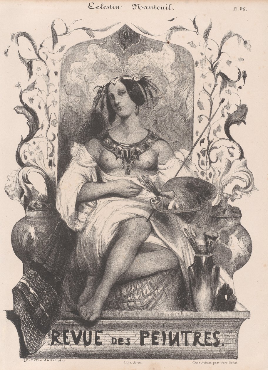 Titulní strana pro Revue de Peintres, 1835. od Célestin Nanteuil