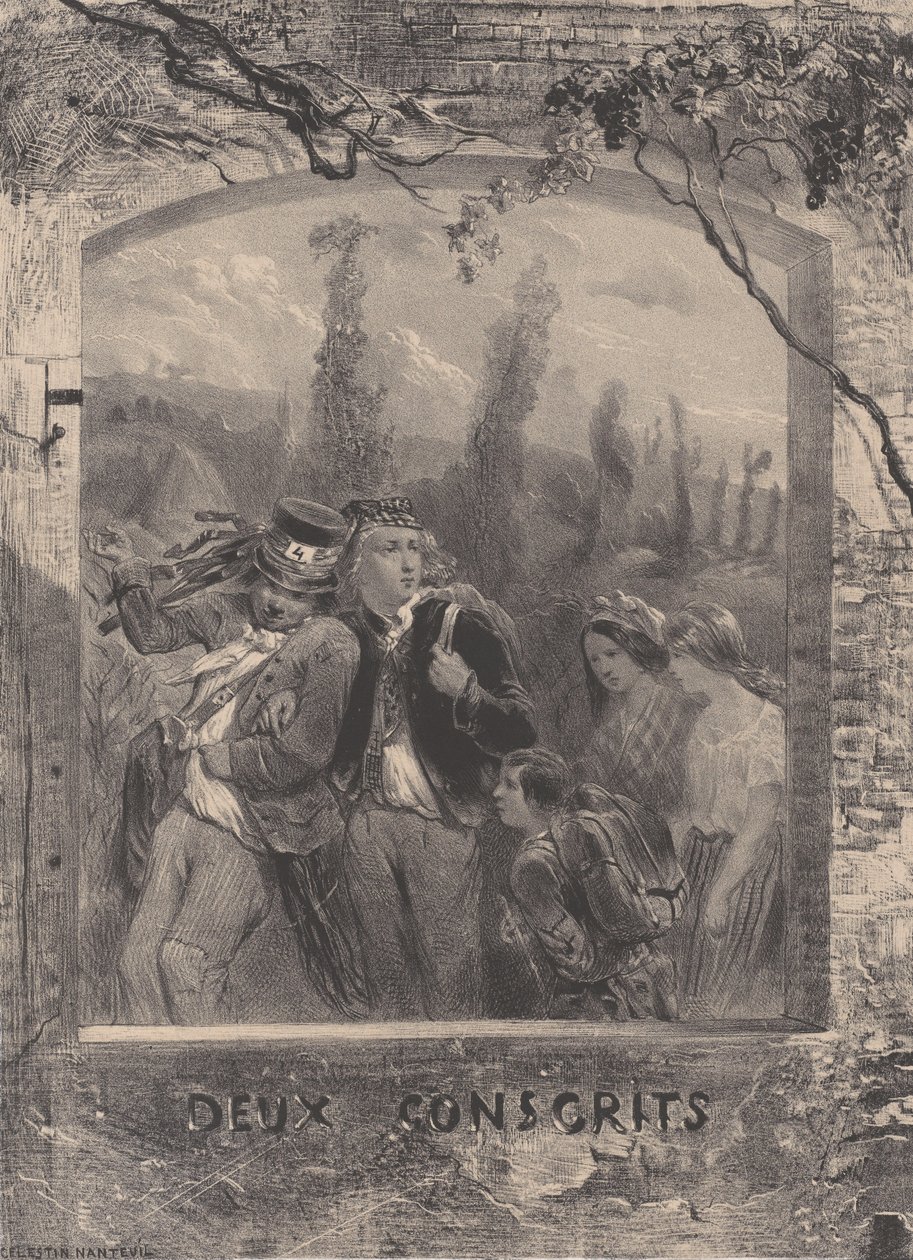 Dva branci, ca. 1830-70. od Célestin Nanteuil