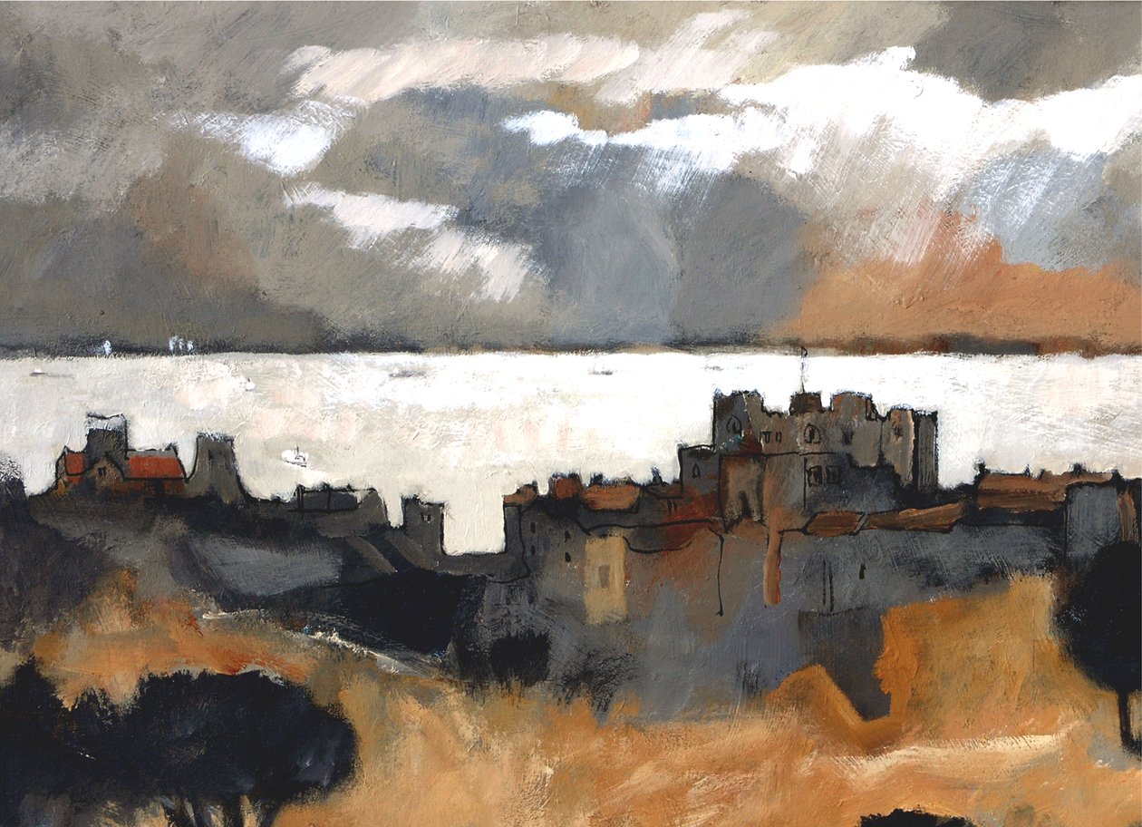 Channel Light, 2007 (akryl na palubě) od Clive Metcalfe