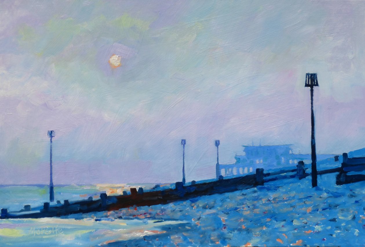 Winter Sun, Deal Beach, 2017 od Clive Metcalfe