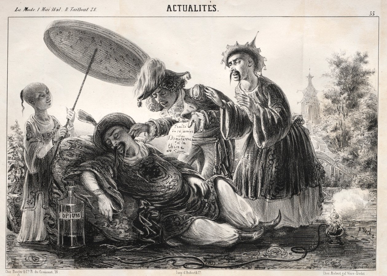 Novinky: -- Řekni to! Tak řekni! nebeský císař...., 1841. od Clémente Pruche