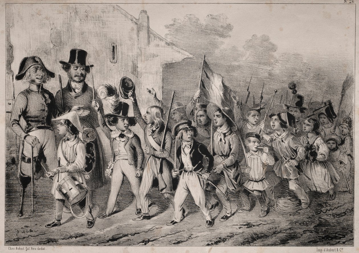Novinky: Dobře! Spratky to chtějí taky! když mluvíme o válce!..., 1840. od Clémente Pruche
