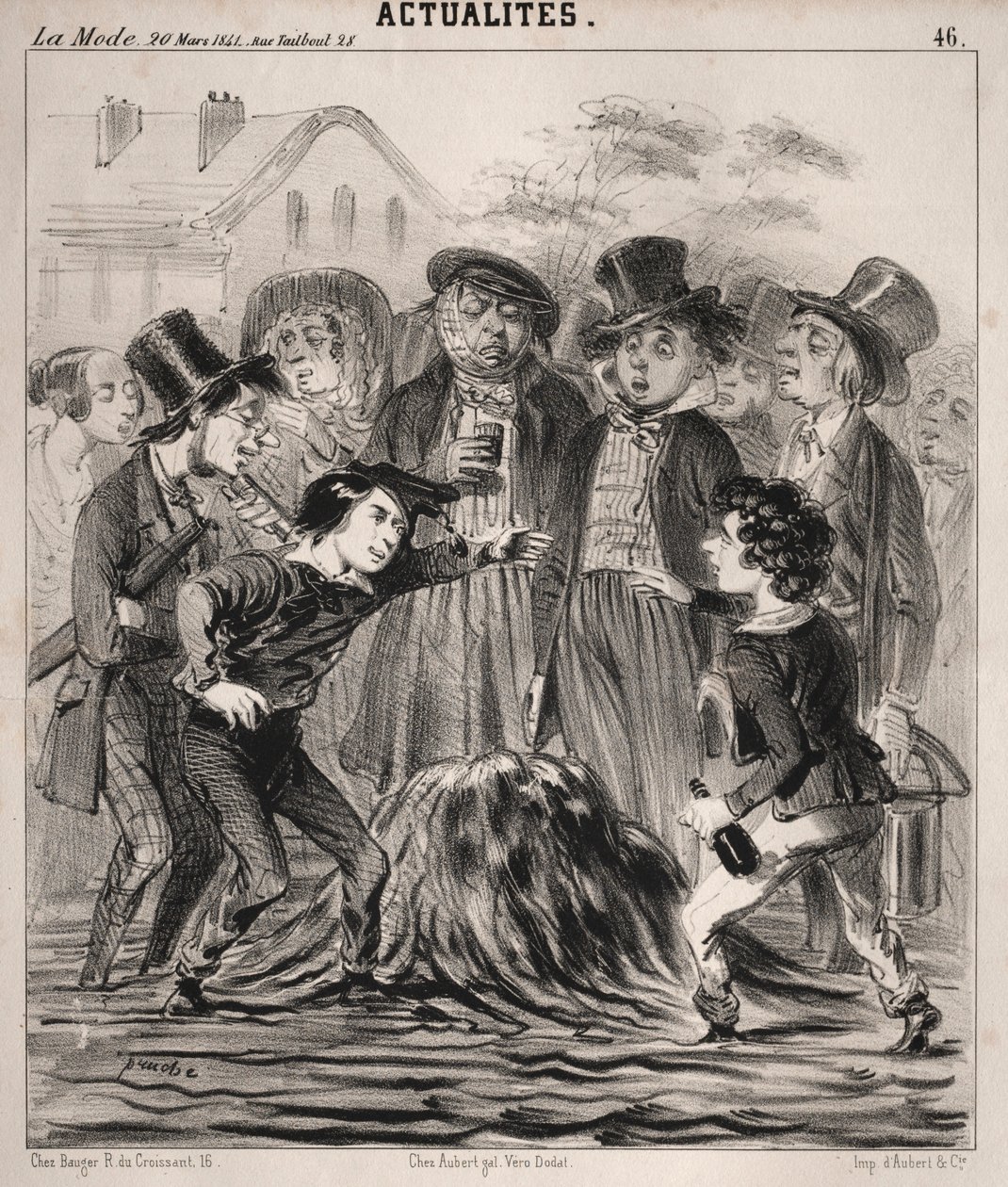 Novinky: Ha hej Felixi! tak pojďte rychle!, 1841. od Clémente Pruche