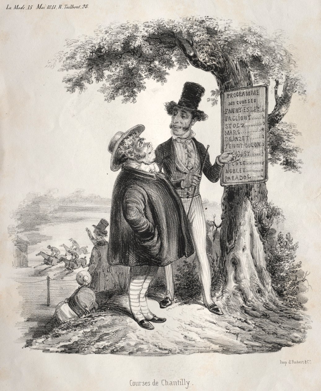Závody Chantilly, 1841. od Clémente Pruche
