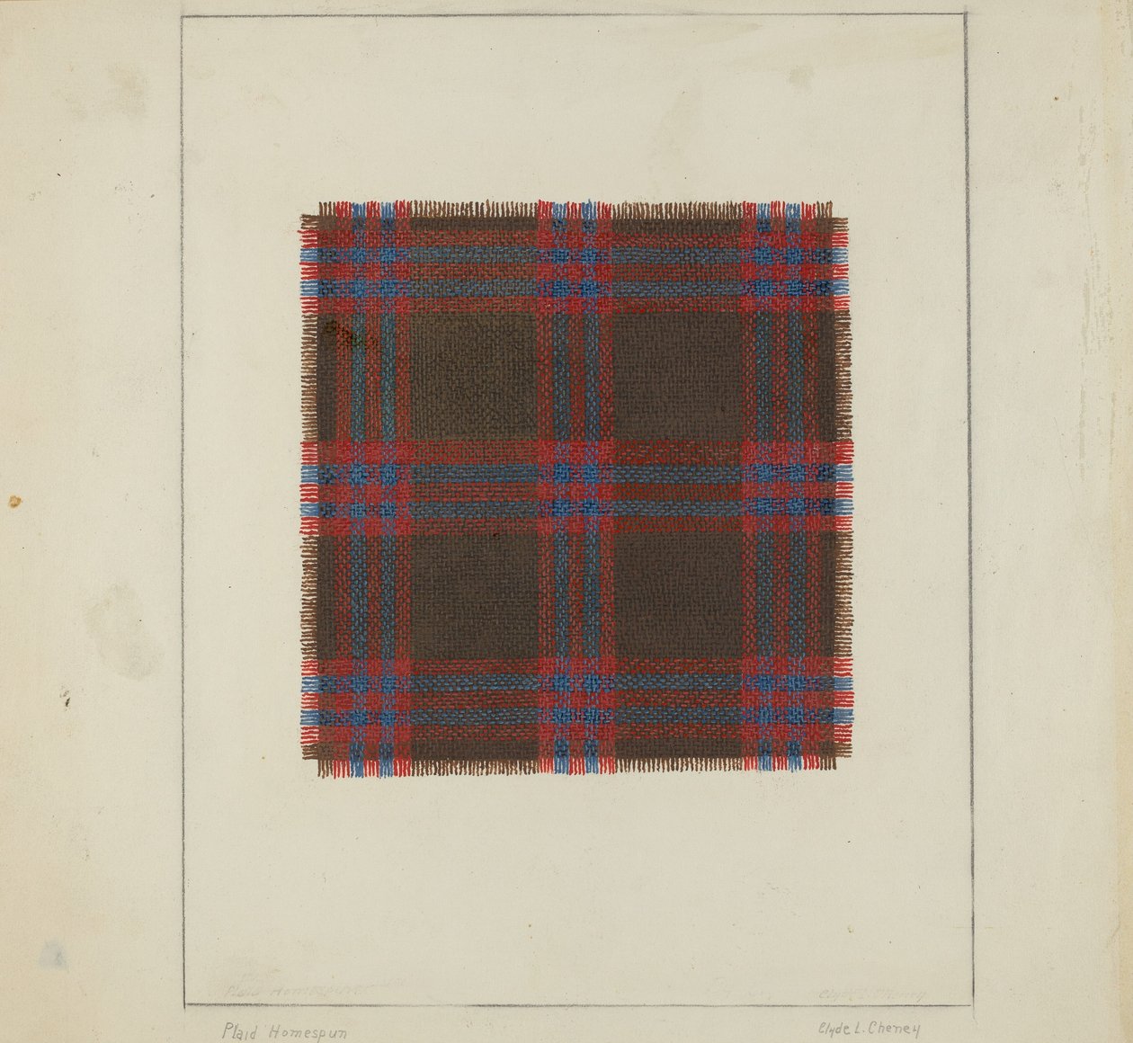 Plaid Homespun od Clyde L. Cheney