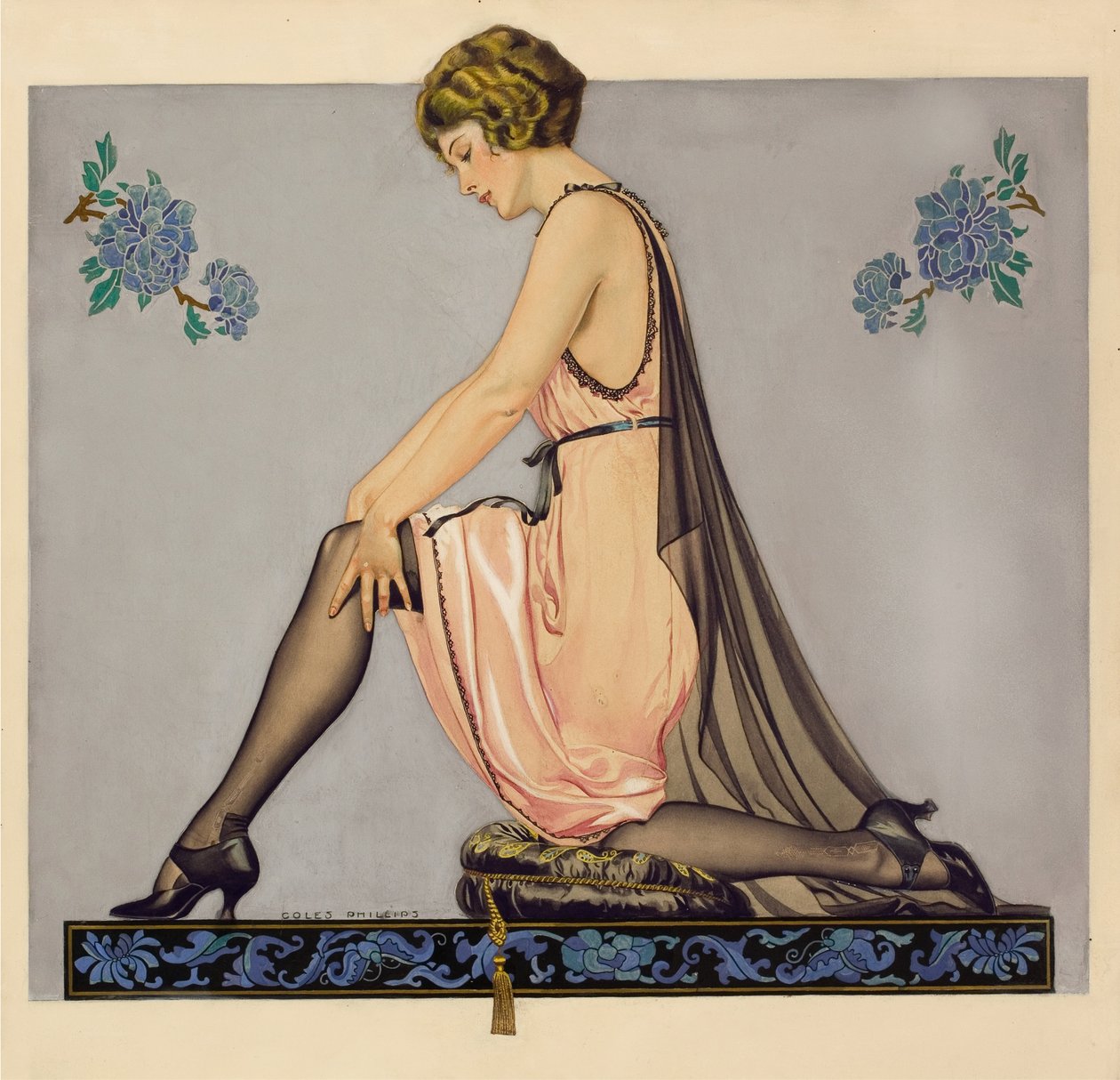 Ilustrace pro brožuru Holeproof Hosiery Company, 1922. od Coles Phillips