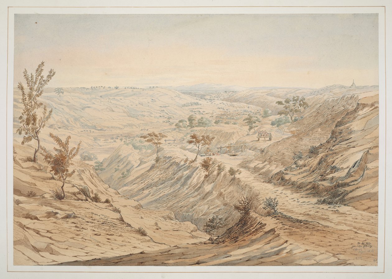 The Oil Wells: Ye-an-nan-gyoung, akvarel č. 18 z 