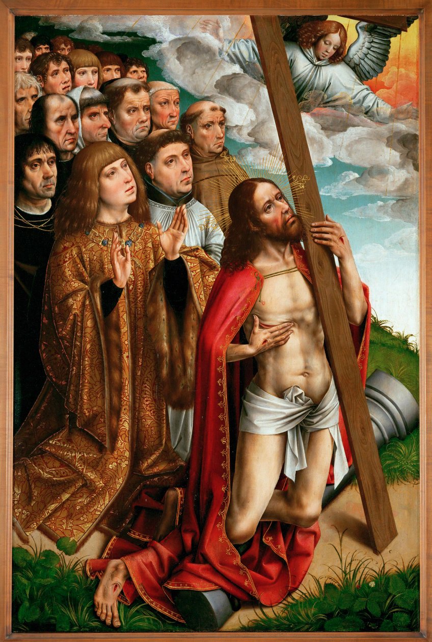 Kristus se přimlouvá za Filipa Hezkého, krále země
Kastilského... od Colijn de Coter