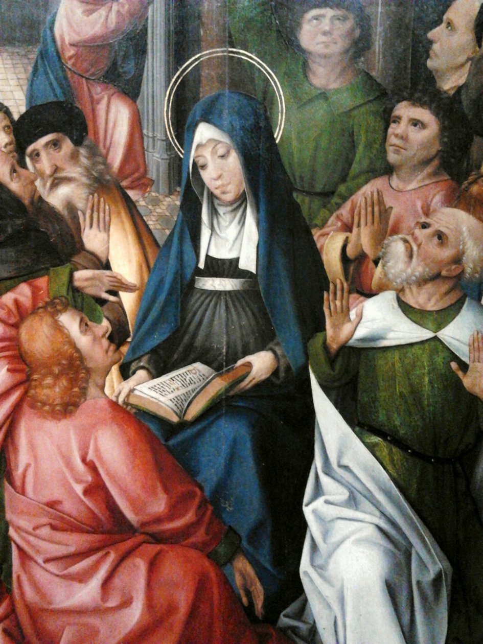 Sestoupení Ducha svatého (detail).

 detail od Colijn de Coter