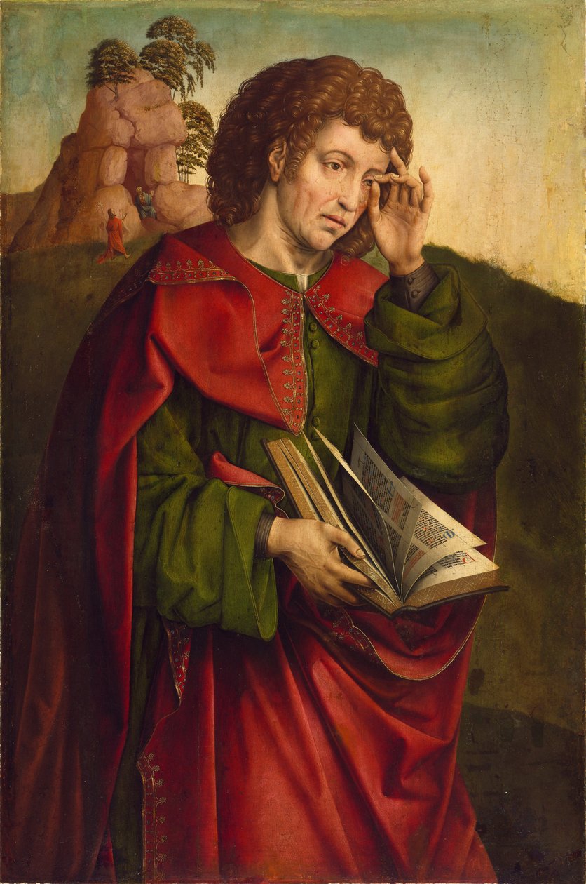 Svatý Jan Evangelista pláče od Colijn de Coter