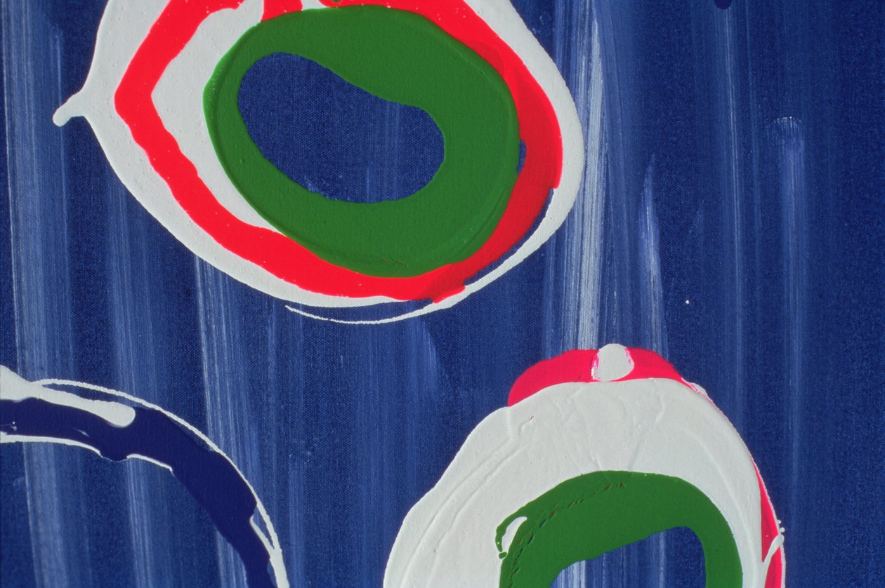 Detail (Young Flying Fish VI) 1996 (akryl na plátně) od Colin Booth