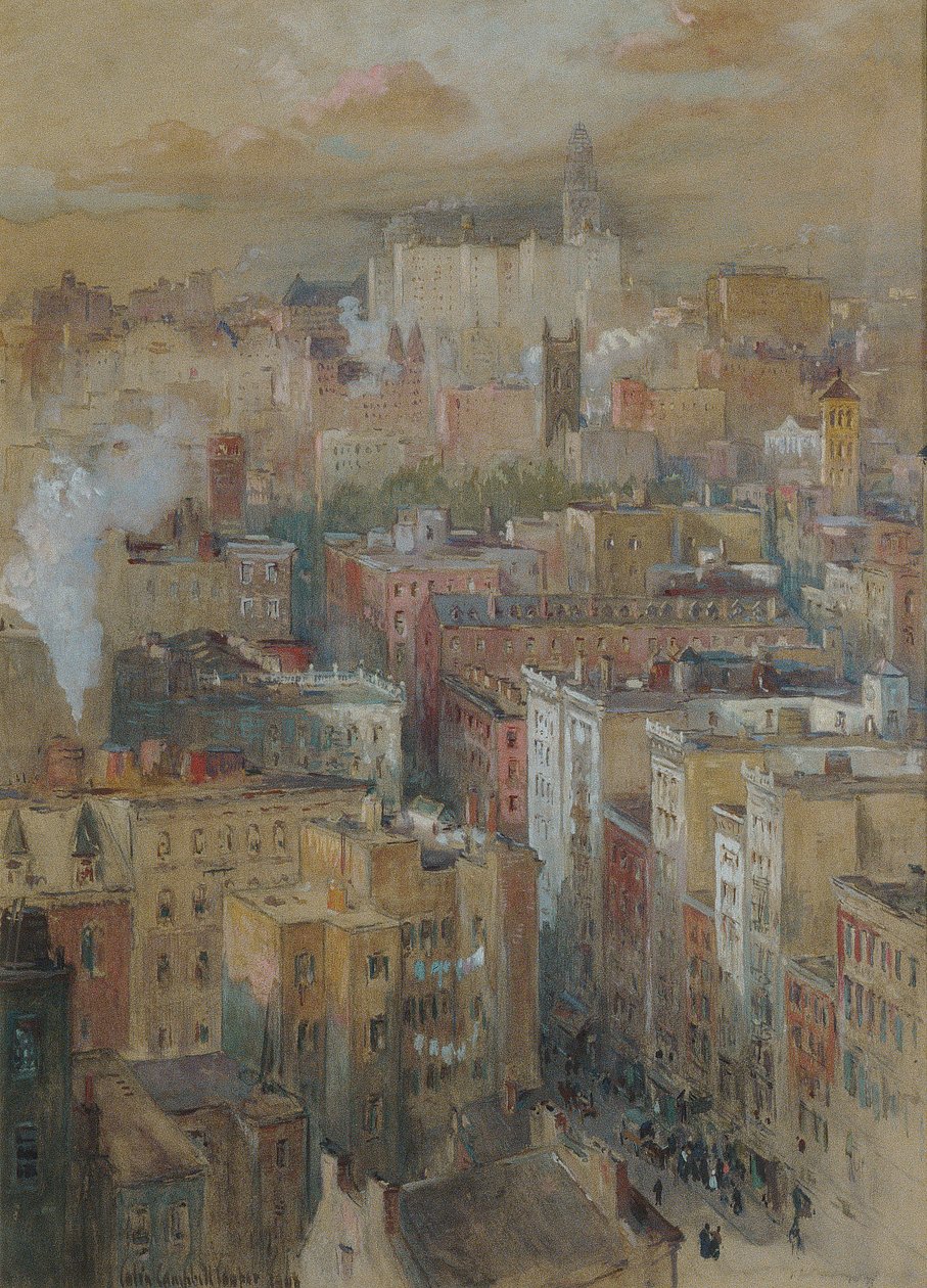 Pohled na New York City, c.1910 od Colin Campbell Cooper