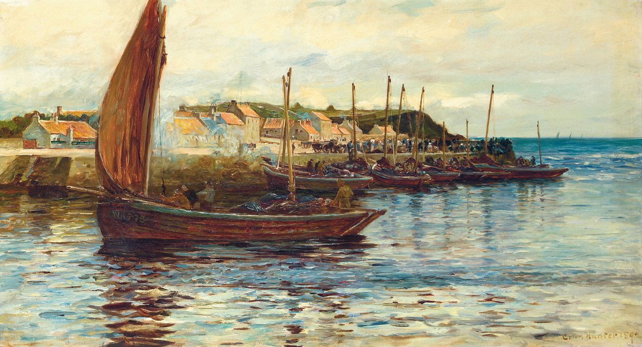 Přeprava v přístavu Oban, 1892 od Colin Hunter