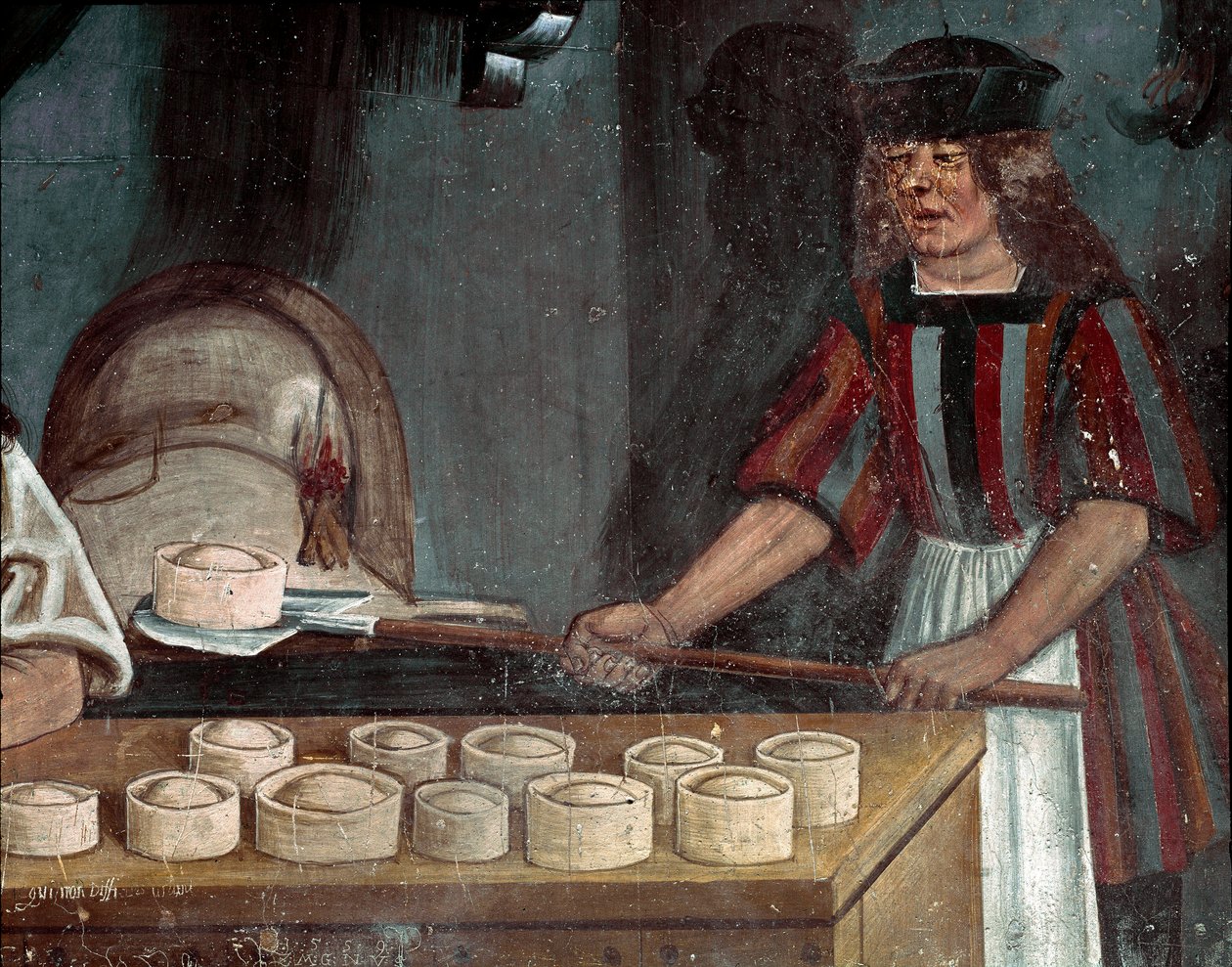 Pekařství, detail (freska) od Colin Maestro