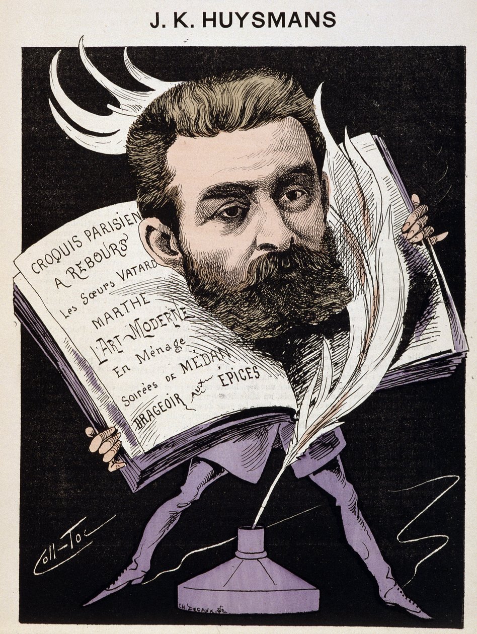Karikatura od Jorise Karla (Joris-Karl) Huysmans (1848-1907) - v „The Men of Today““. od Coll Toc