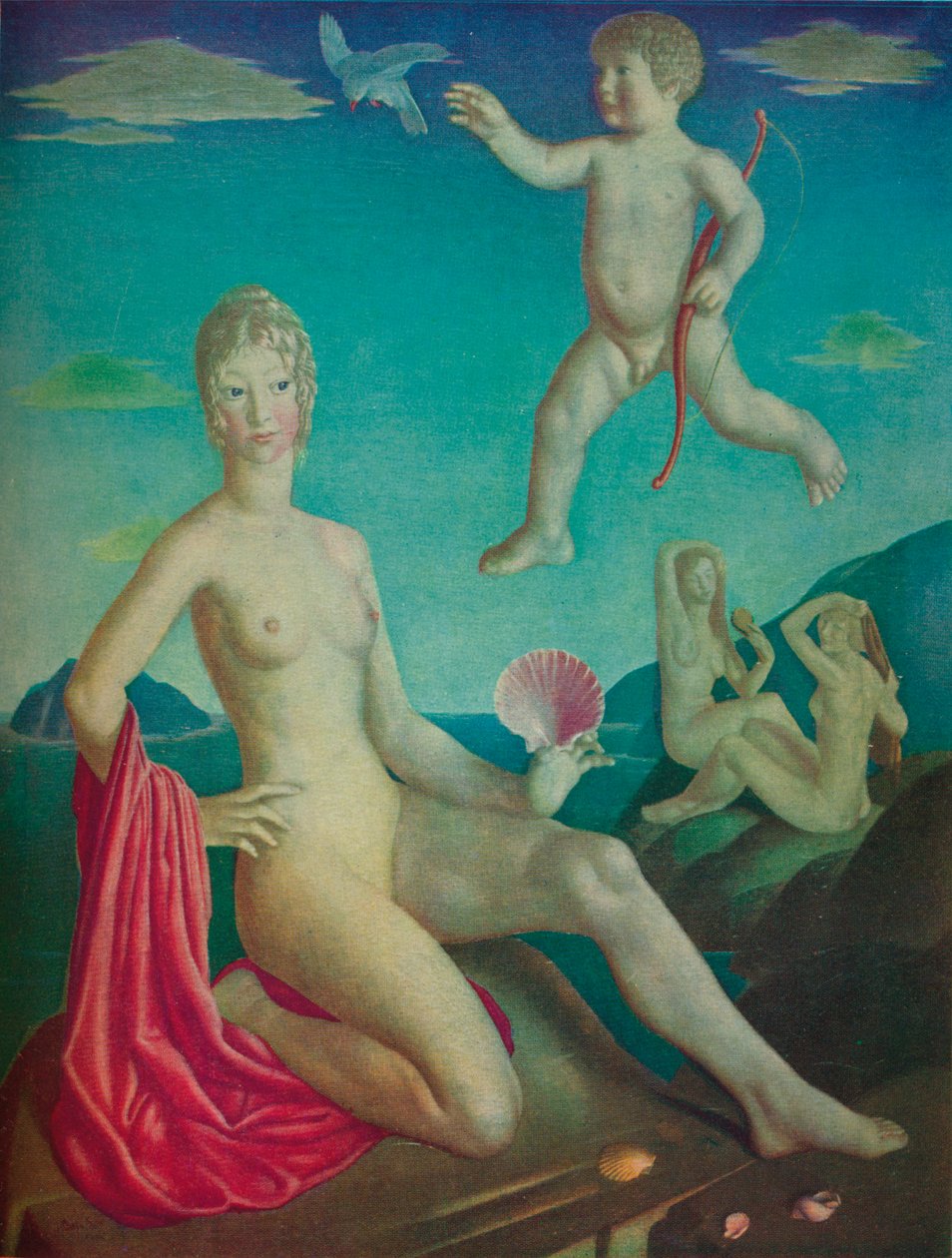 "Venuše a Amor", 1924 od Collin Unwin Gill