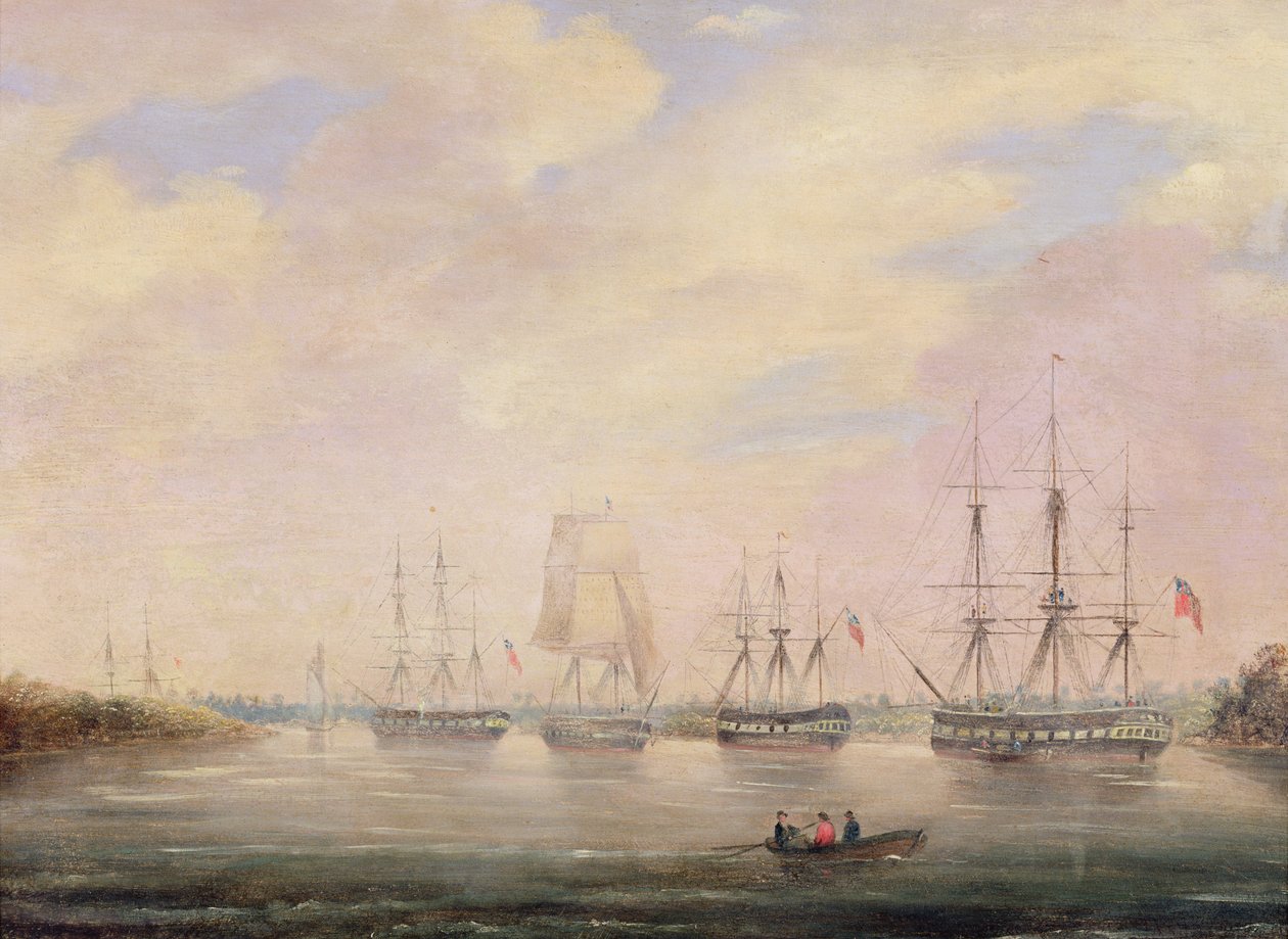 Pohled na Port Adelaide, Jižní Austrálie (akvarel) od Colonel William Light