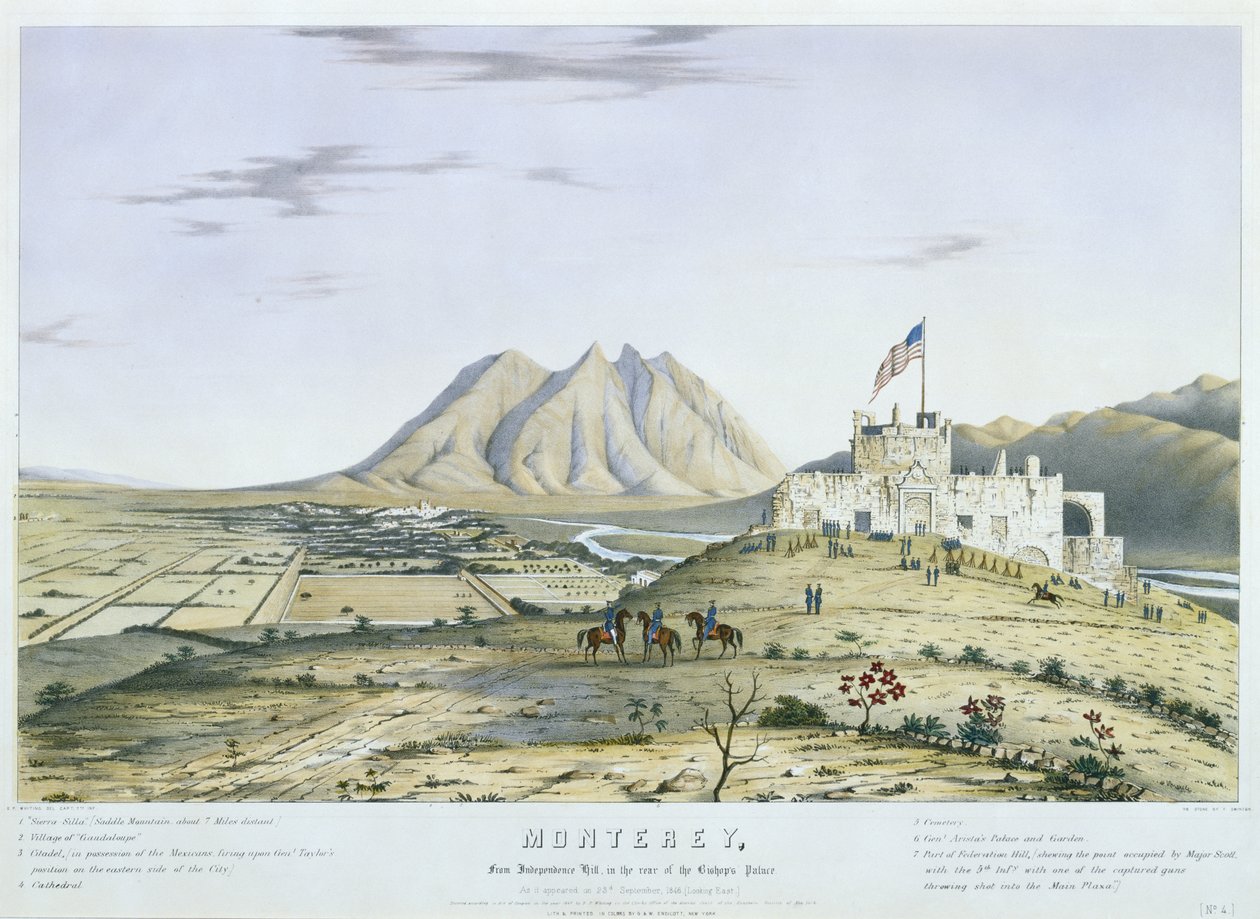 Monterey, z kopce nezávislosti, v zadní části biskupského paláce. Jak se ukázalo 23. září od Colonel Daniel (after) Whiting Powers