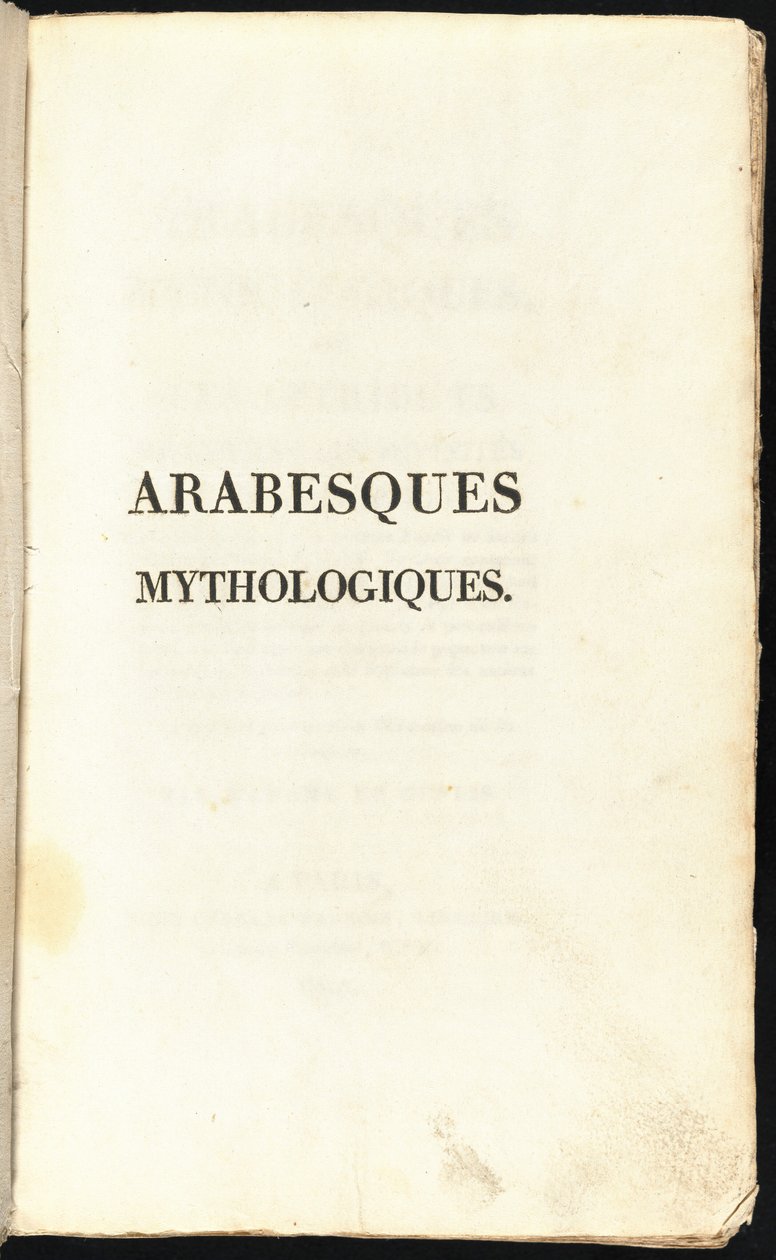 Mytologické arabesky od Comtesse Stéphanie Félicité de Genlis