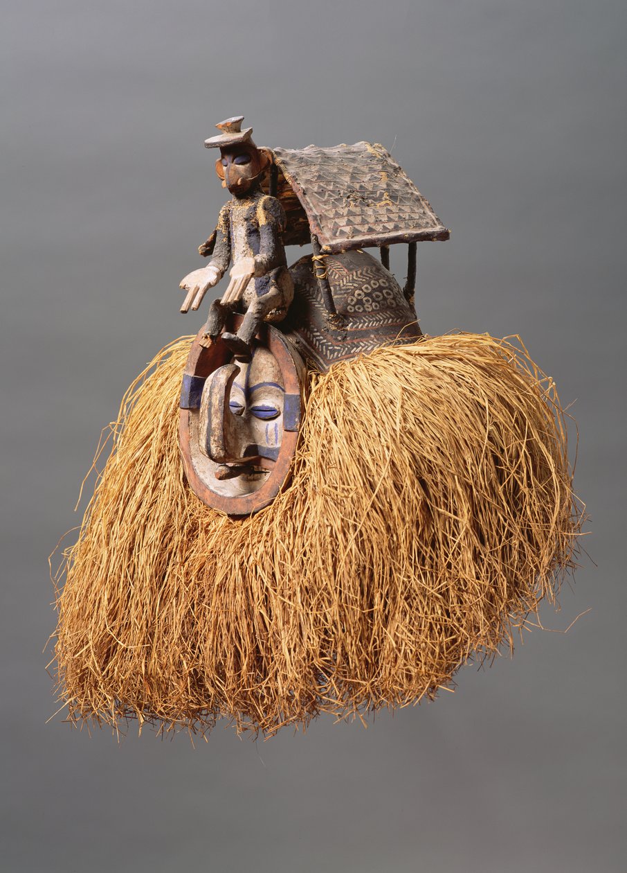 Maska (dřevo a vlákna) (viz také 181649) od Congolese