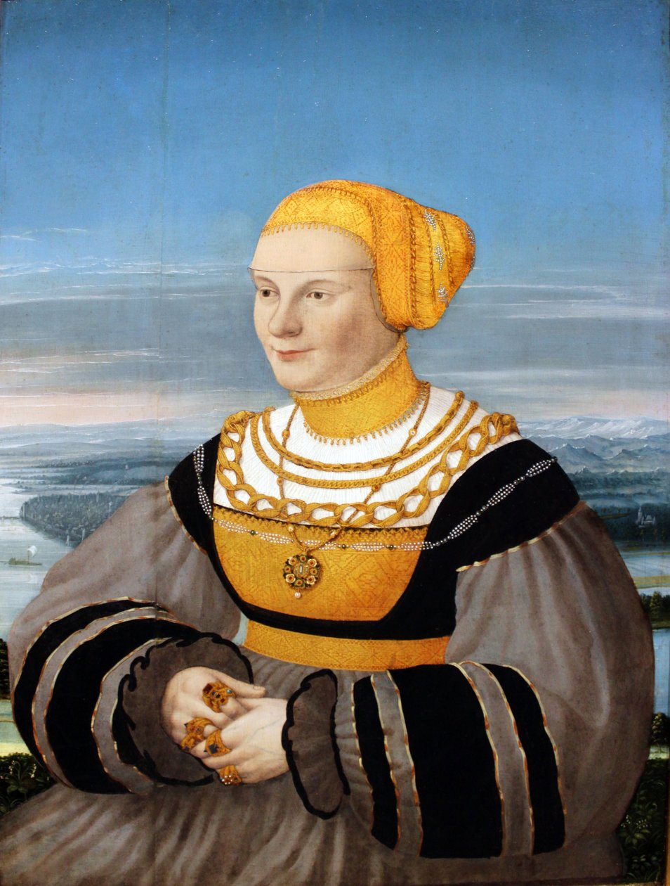 Portrét Anny von Holzhausen, rozené Ratzeburg od Conrad Faber von Kreuznach