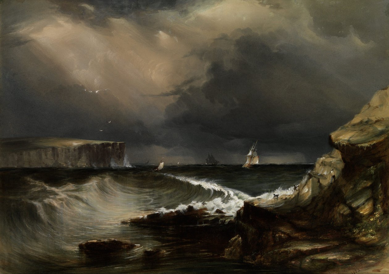 Pohled na hlavy, Port Jackson od Conrad Martens