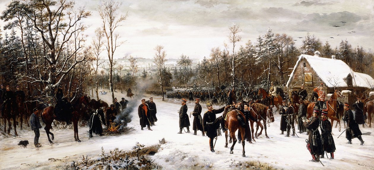 Příjezd prince Fredericka Charlese na bitevní pole ve Vionville, 1876 od Conrad Freyberg