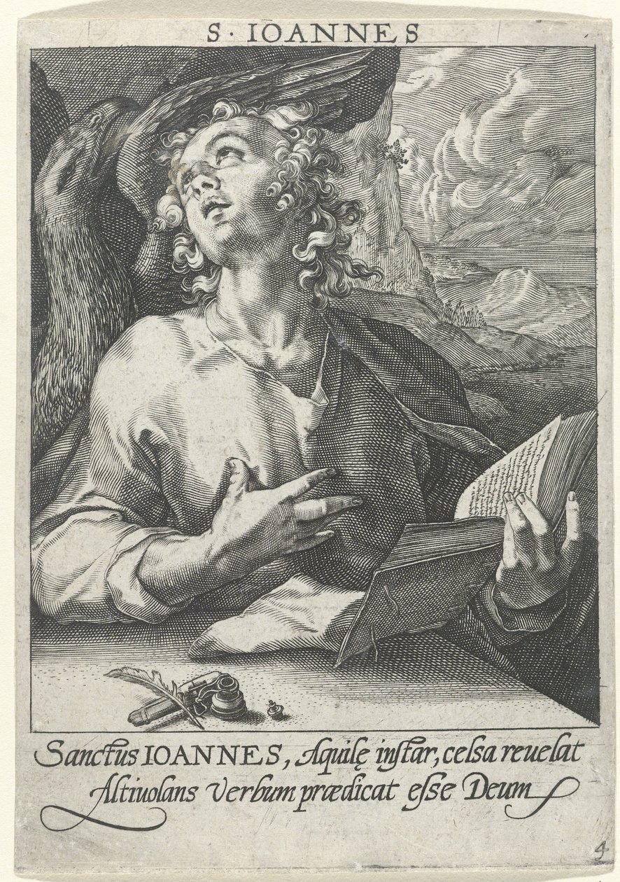 Evangelista Jan Čtyři evangelisté (název série) od Conrad Goltz (possibly)