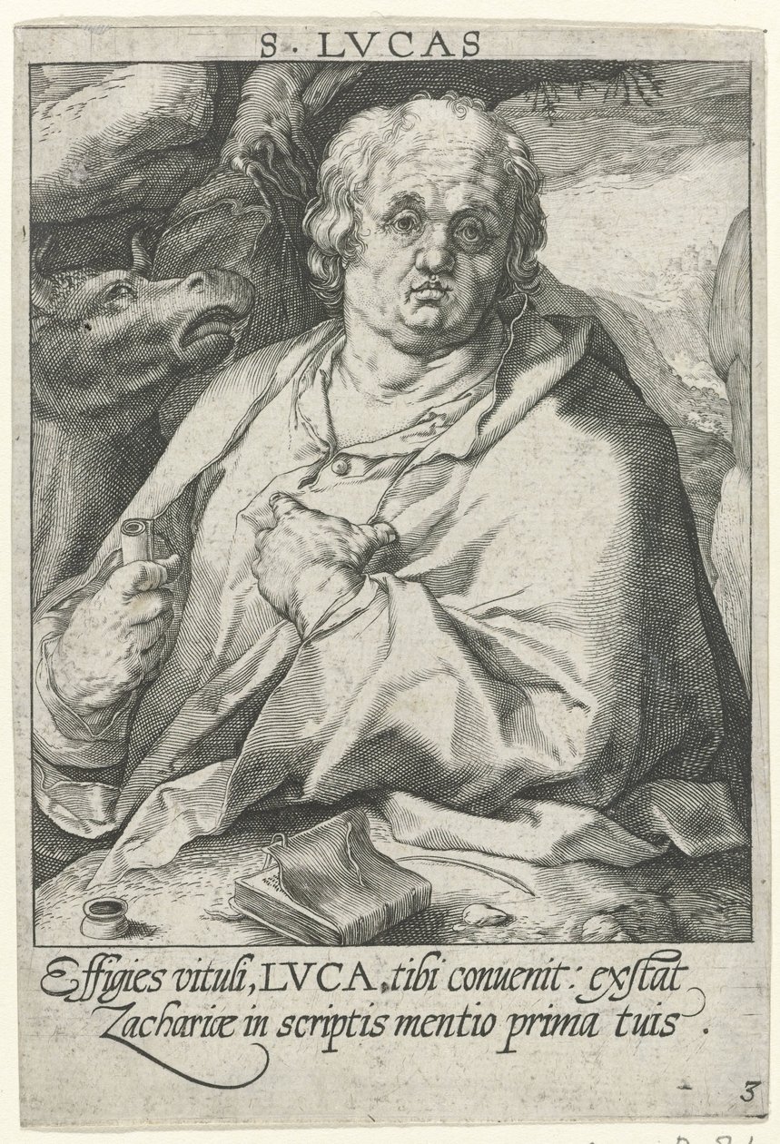 Evangelista Lukáš Čtyři evangelisté (název série) od Conrad Goltz (possibly)
