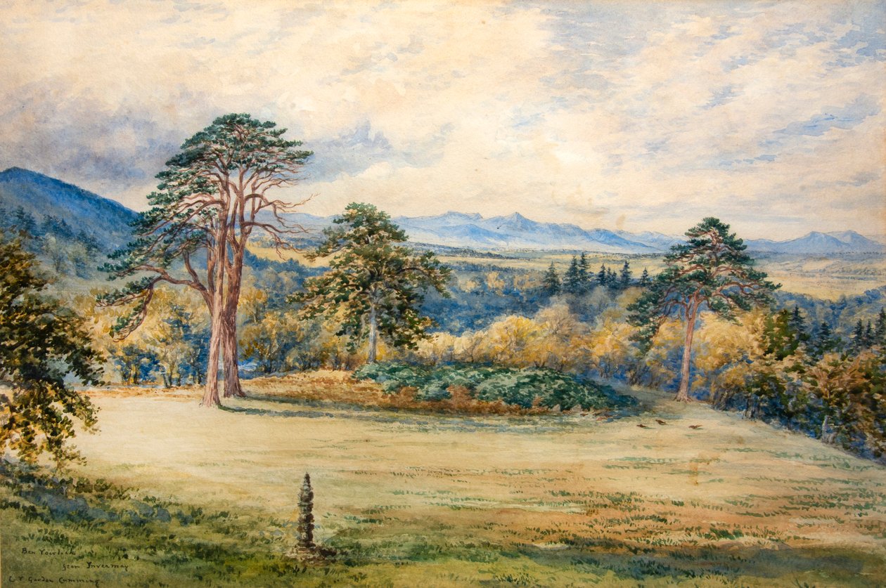 Ben Vorlich z Inveraray (akvarel) od Constance Frederica Gordon Cumming