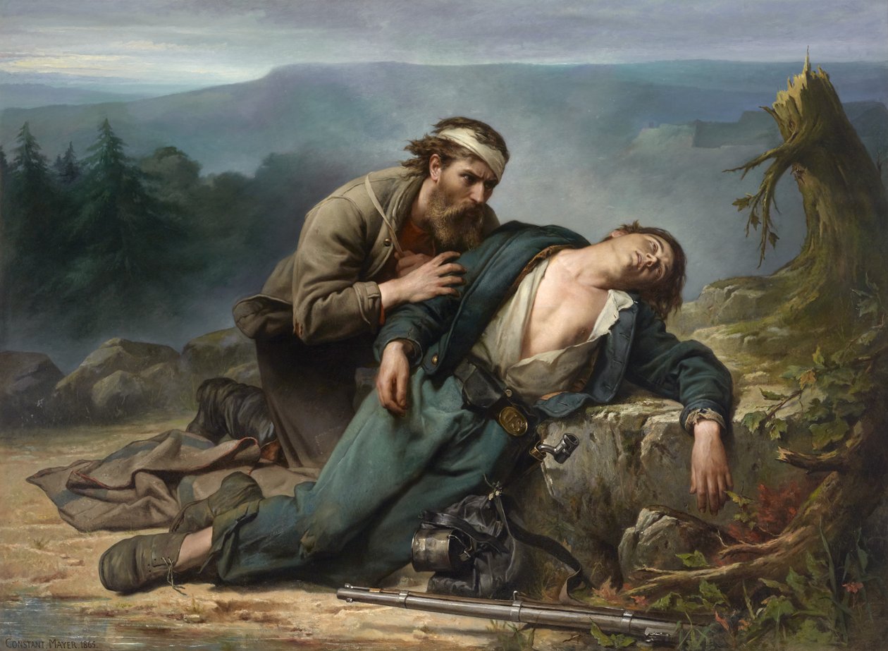Uznání: Sever a Jih, 1865 od Constant Mayer