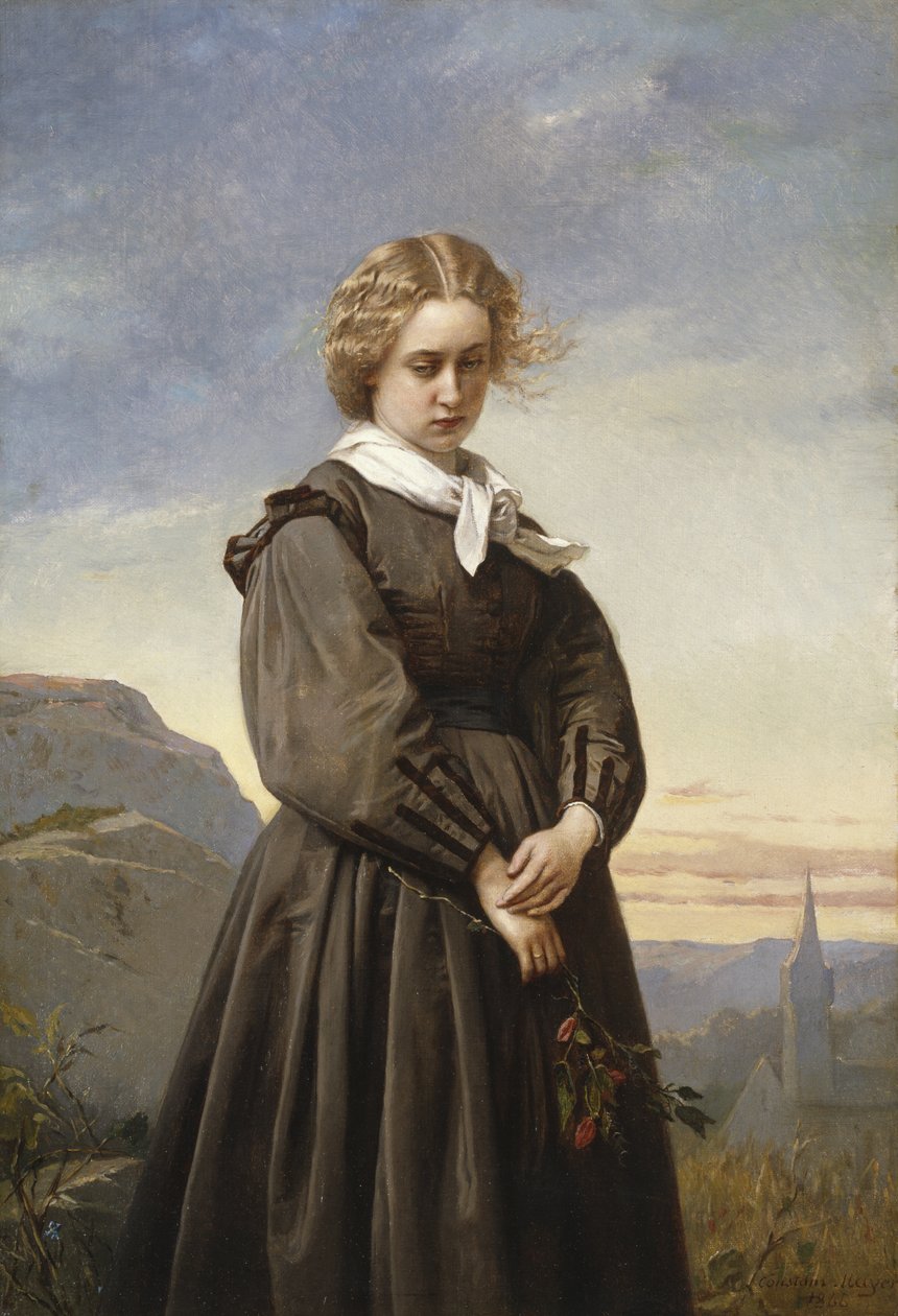 Melancholie lásky, 1866 od Constant Mayer