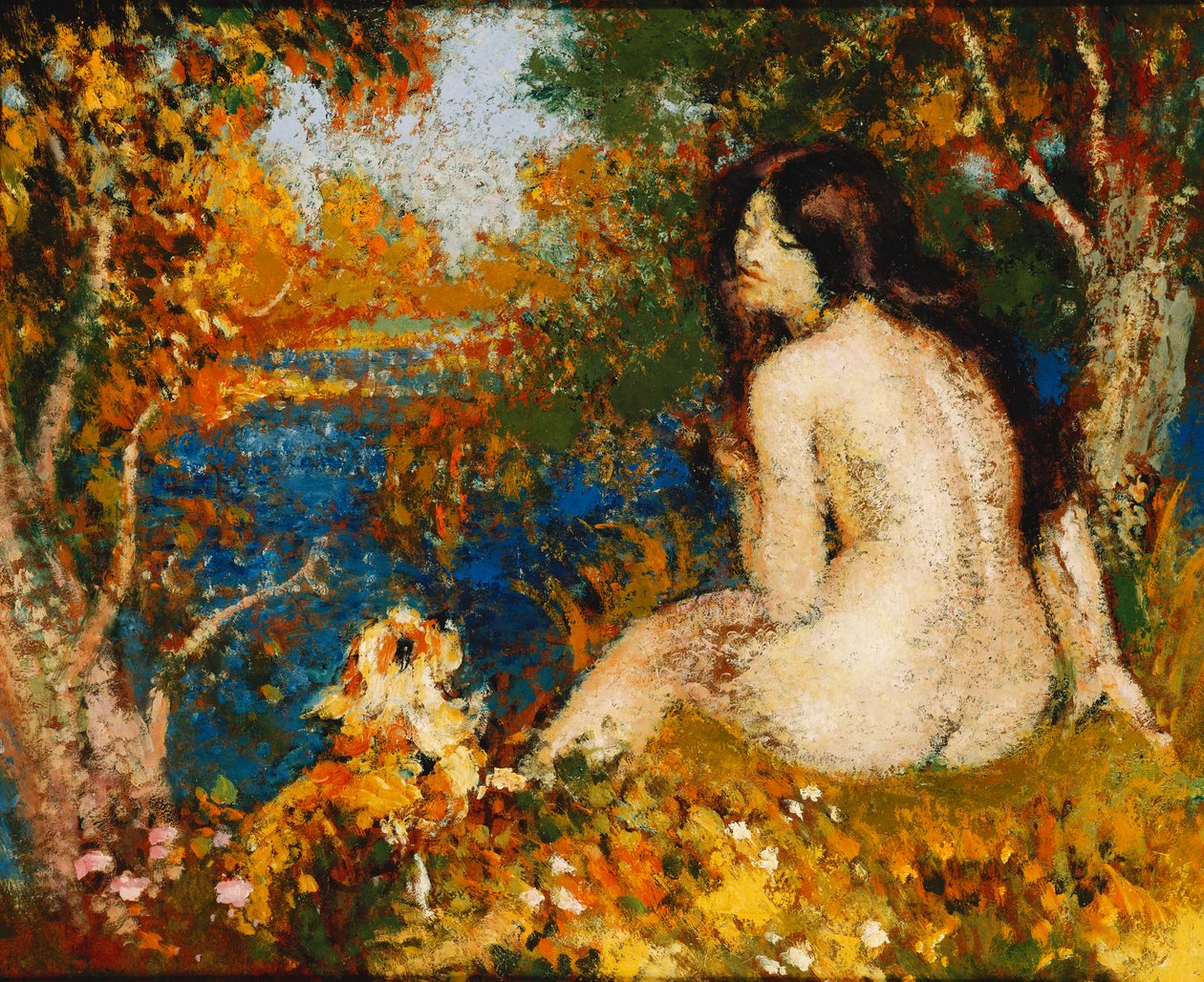 Kytice lilií; Bouquet de Lys - Lelies od Constant Montald