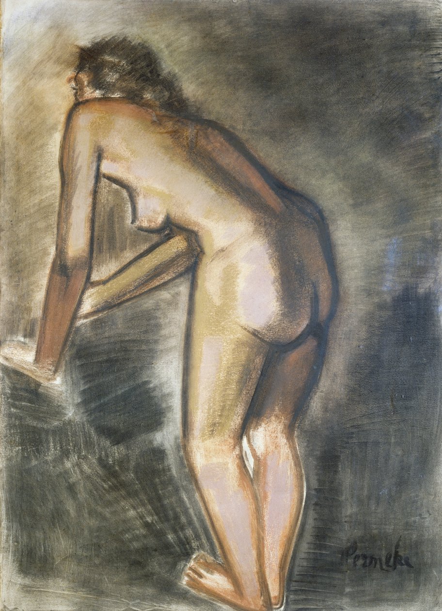 Stojící nahý, Constant Permeke (1886-1952). Belgie, 20. století. od Constant Permeke
