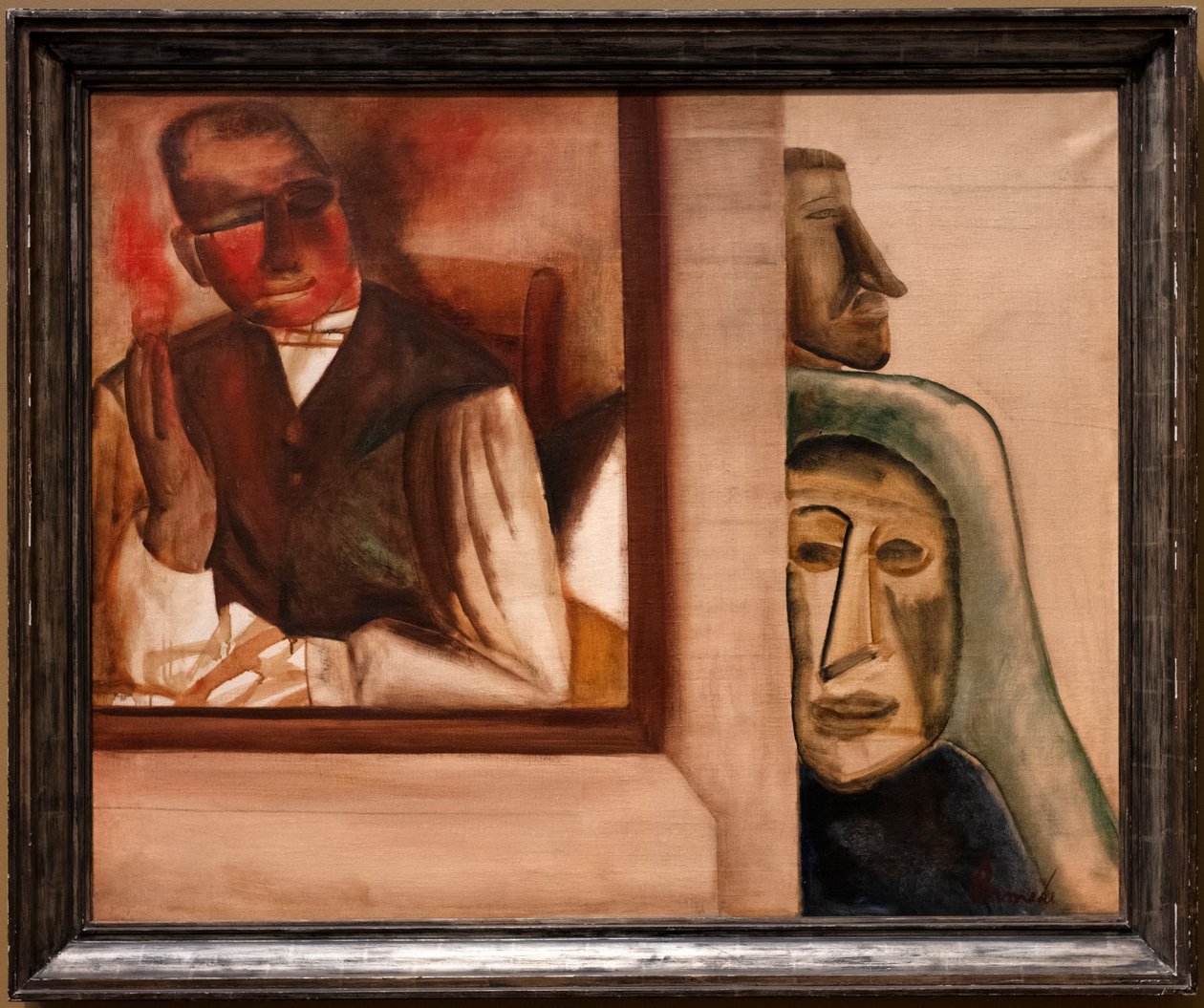 The Smoker, cca 1927 (olej a terpentýn na plátně) od Constant Permeke