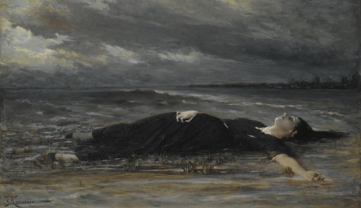 Ofélie od Constantin Emile Meunier