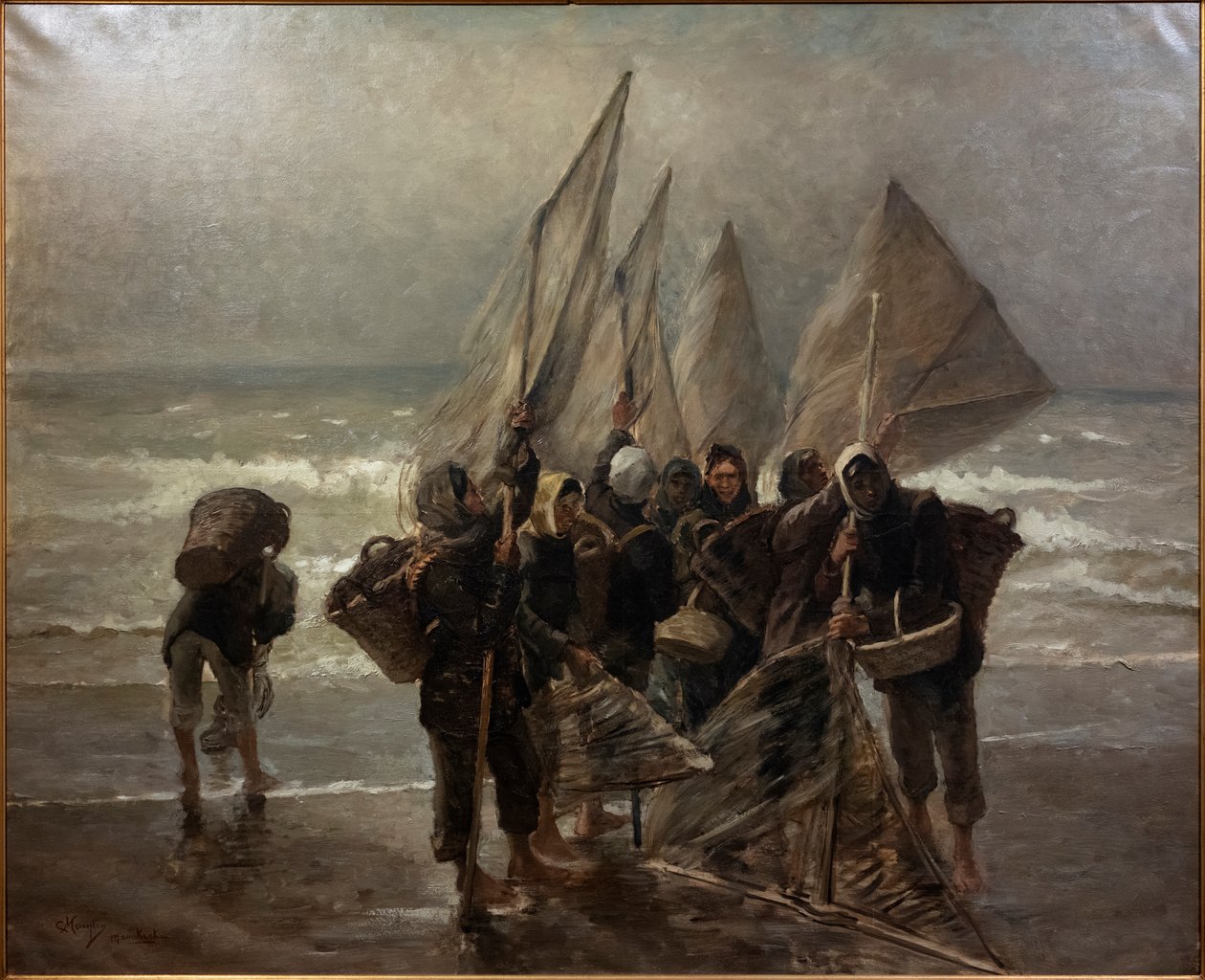 Krevety v Mariakerke od Constantin Emile Meunier