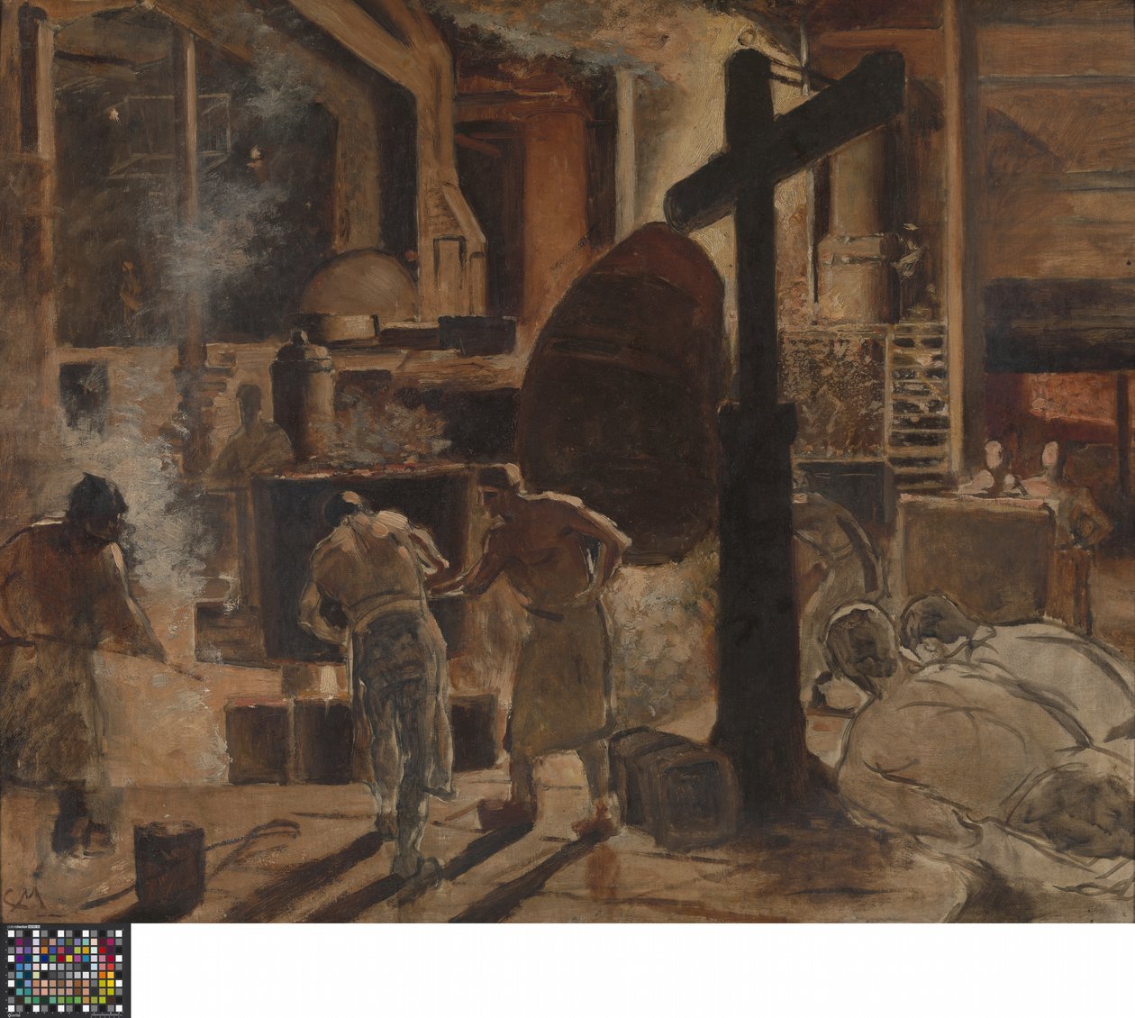 Ocelárna (olej na plátně) od Constantin Emile Meunier