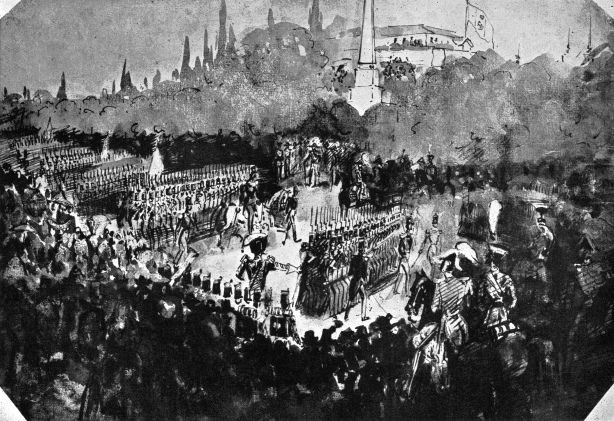 Recenze v Madridu, 1930. od Constantin Guys