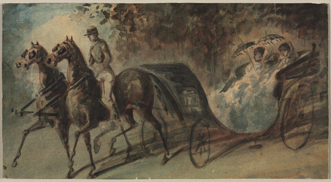 Přeprava v Bois de Boulogne od Constantin Guys