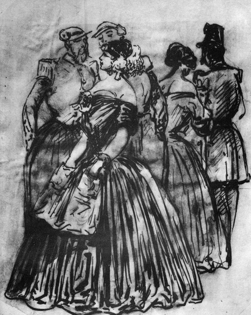Mimo službu, 19. století, 1930 od Constantin Guys