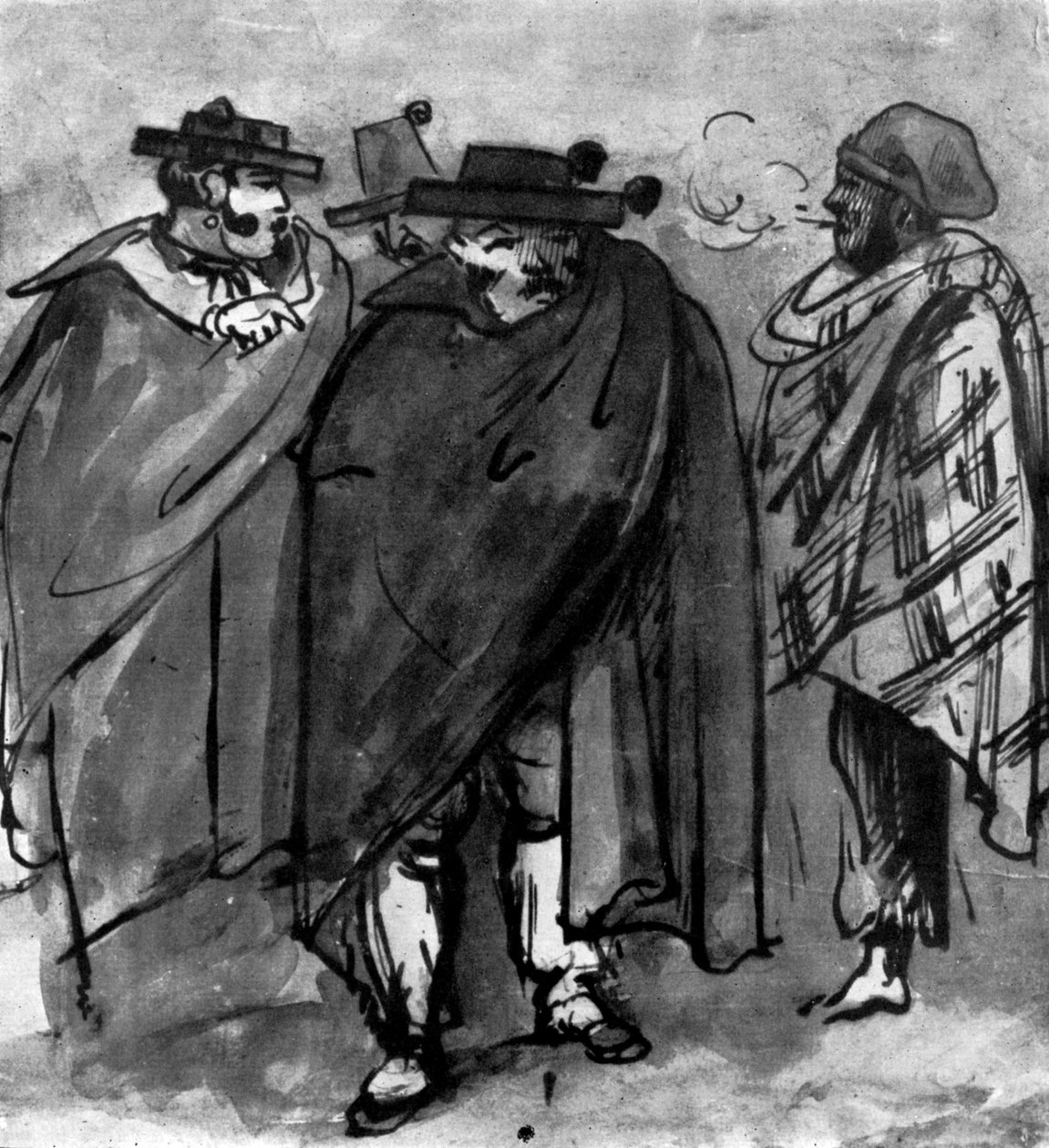 Španělé, 1930 od Constantin Guys