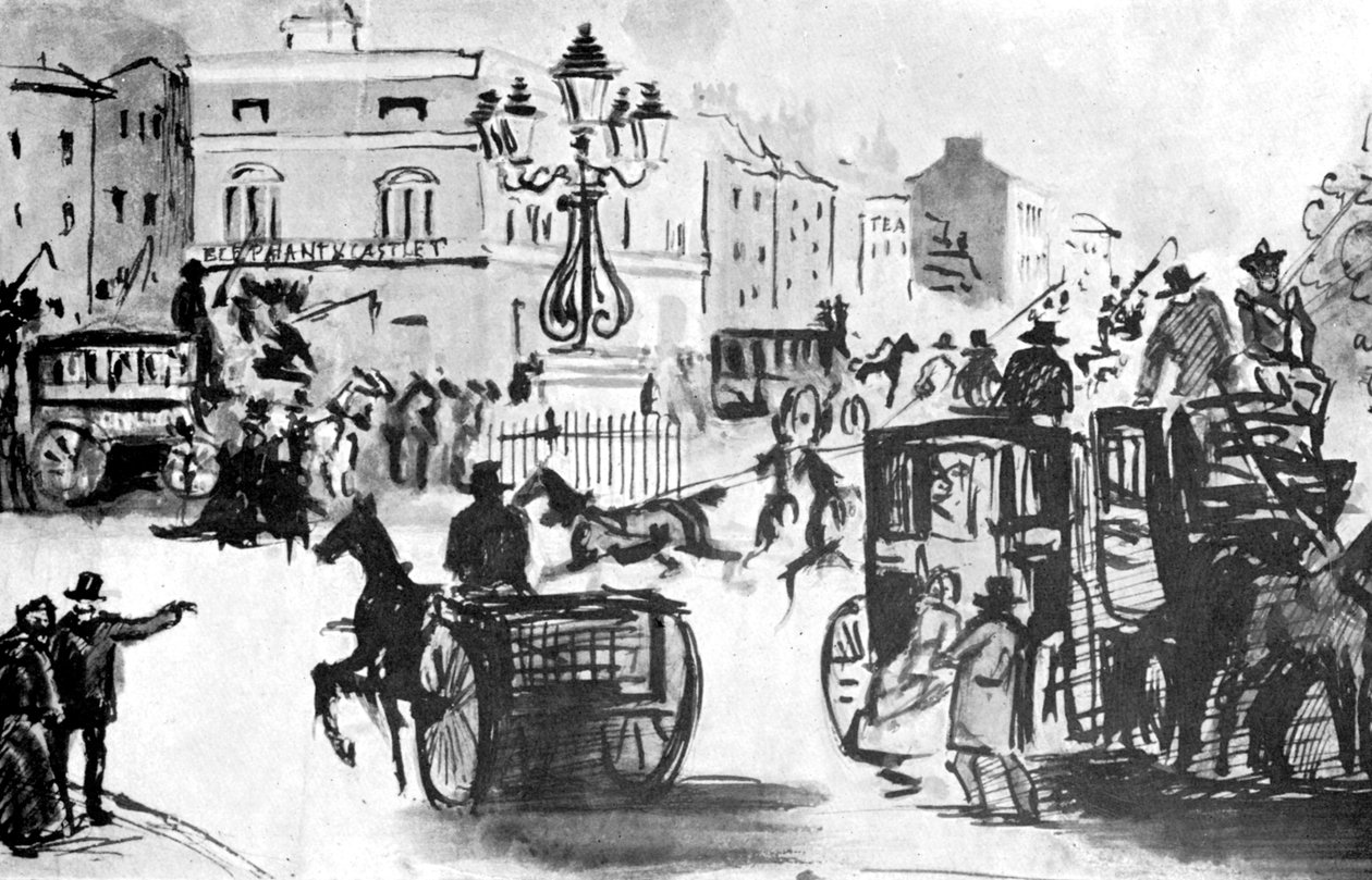 Slon a hrad, 19. století, 1930. od Constantin Guys