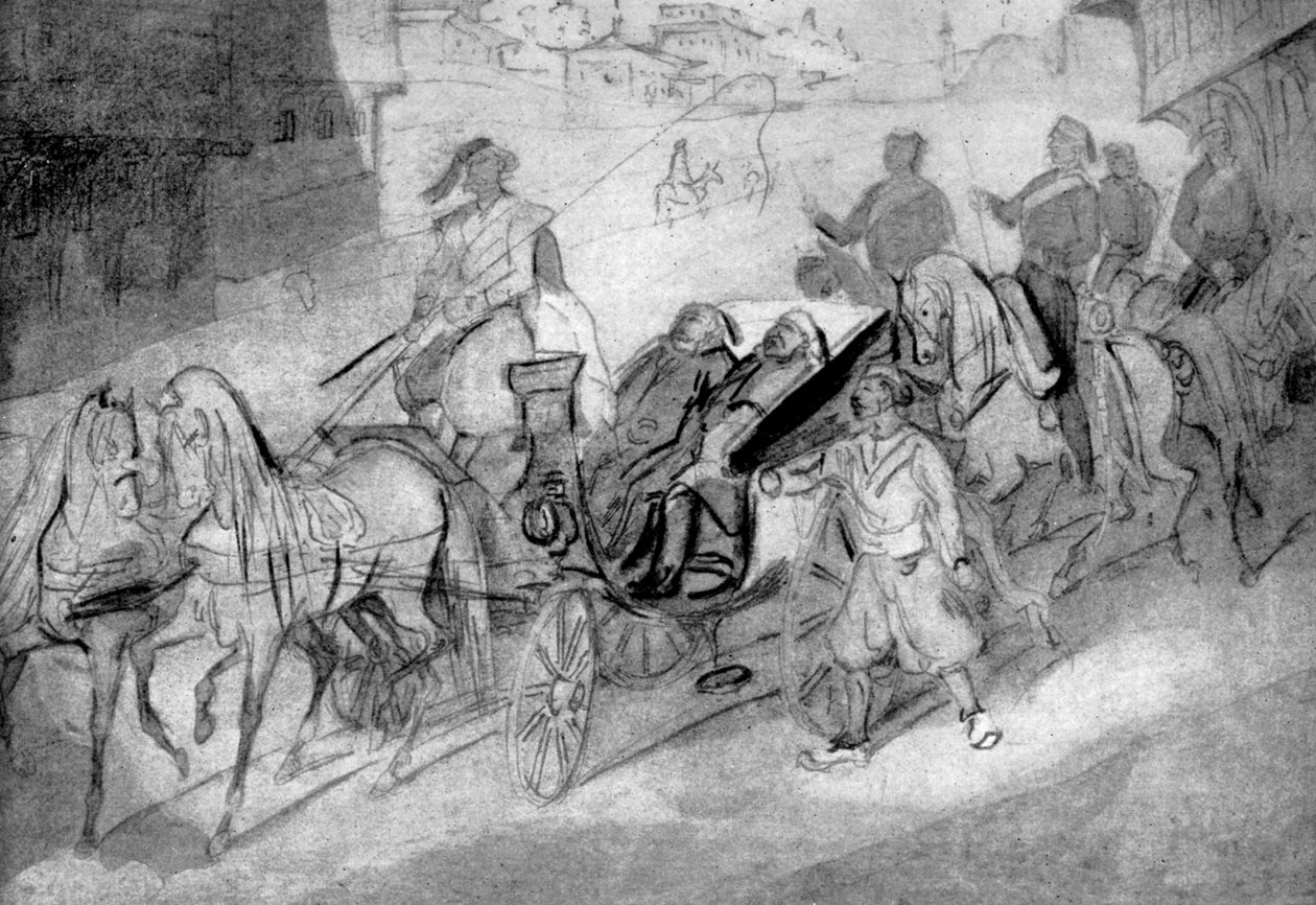 Turečtí úředníci, 1930 od Constantin Guys
